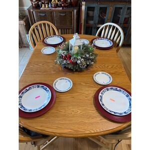 4 Corelle True Blue 10.25" 4 Old Town Blue6.25" Dinner & 4 Cake Plates, Vintage